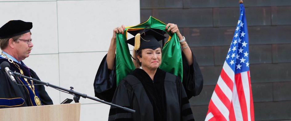 Dr. Kristalina Georgieva, Managing Director of the International Monetary Fund, receives the Honorary Degree of Doctor of Humane Letters from AUBG. featured image