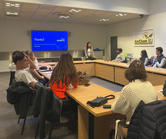 AUBG students meeting AmCham-EU