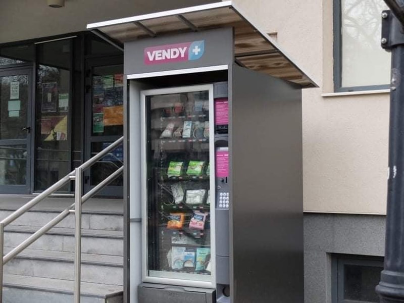 Vendy+ vending machine on the AUBG campus