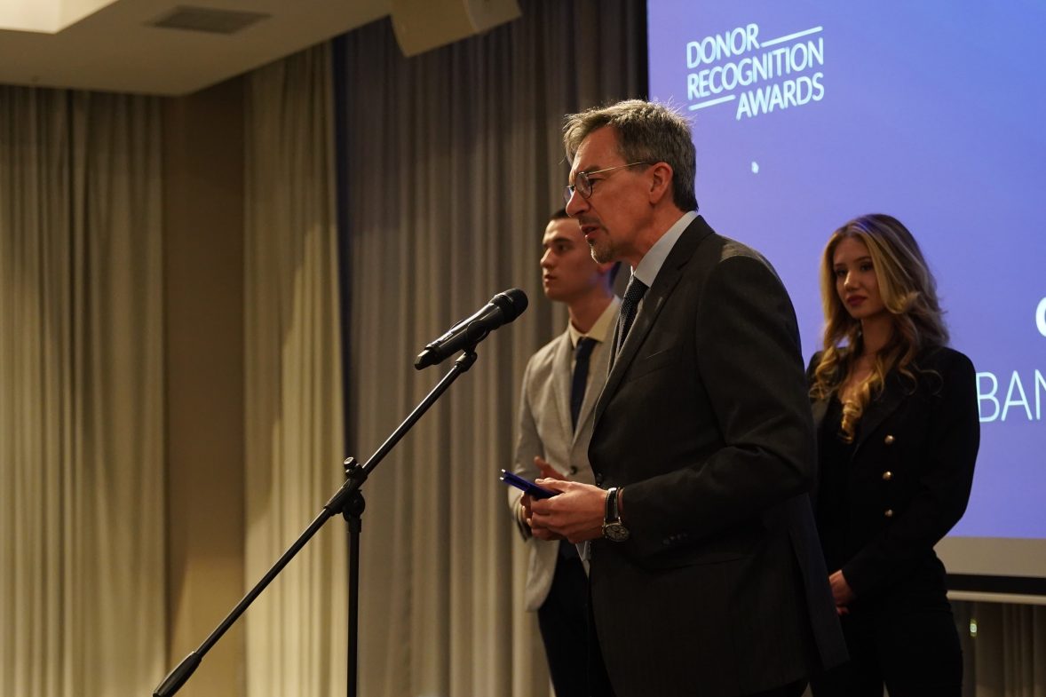 Peter Roebben KBC Bank Donor Recognition