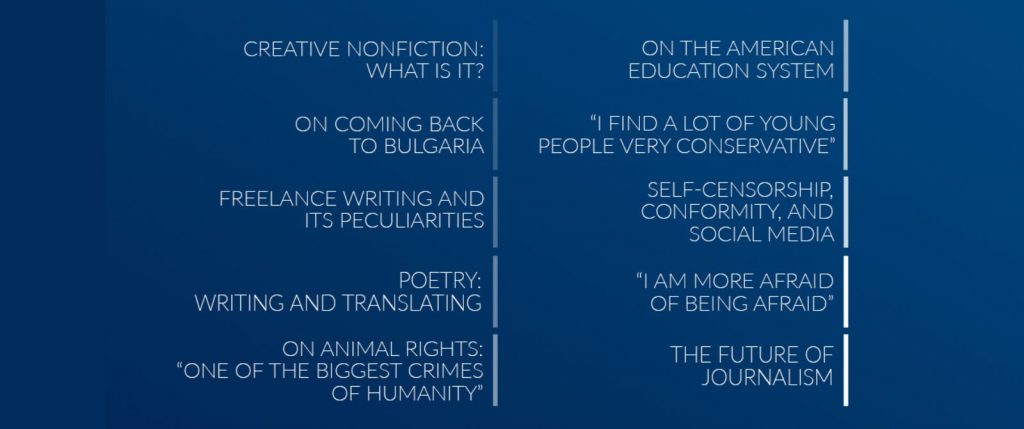 Prof. Dimiter Kenarov AUBG Office Hours podcast topics