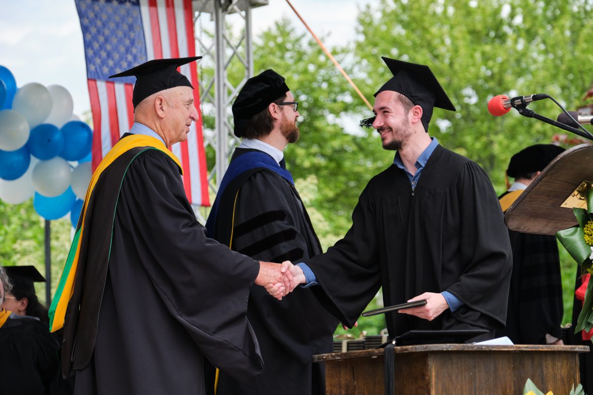 Dimitar Donev during Commencement