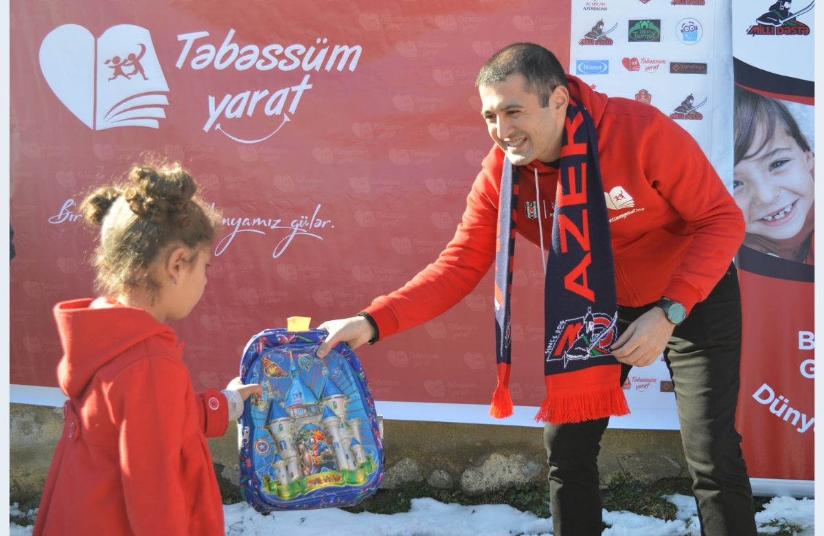 Shamil participating in the Create a Smile Donation Project in 2021