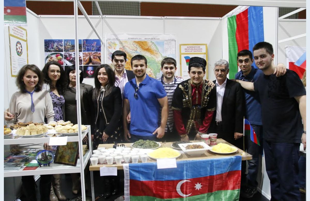 Azerbaijani students representing their home country on 2014 Taste Fest