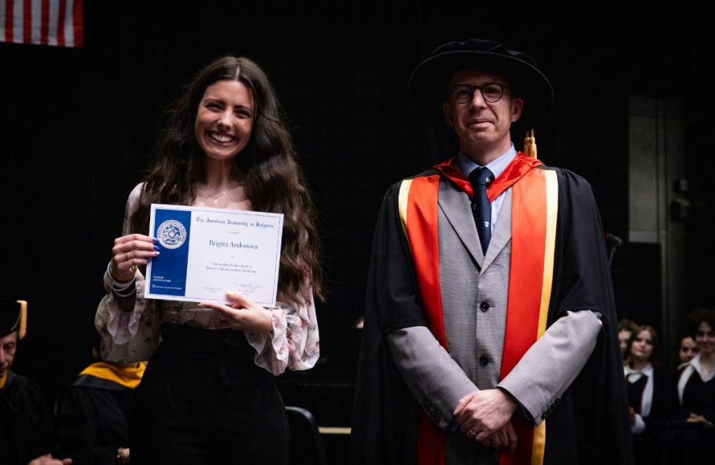 AUBG Honors Convocation Brigita Andonova