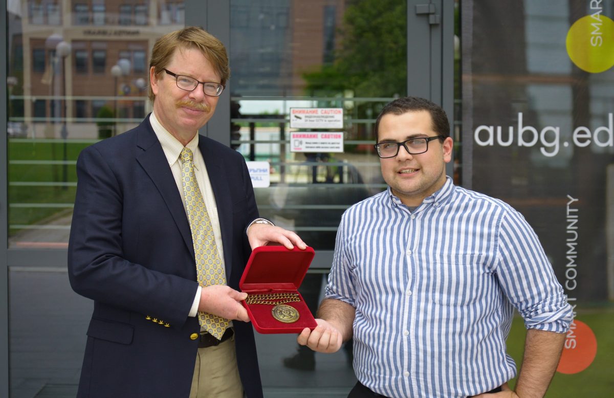 Luka Gotsiridze is AUBG’s Presidential Medalist for 2020