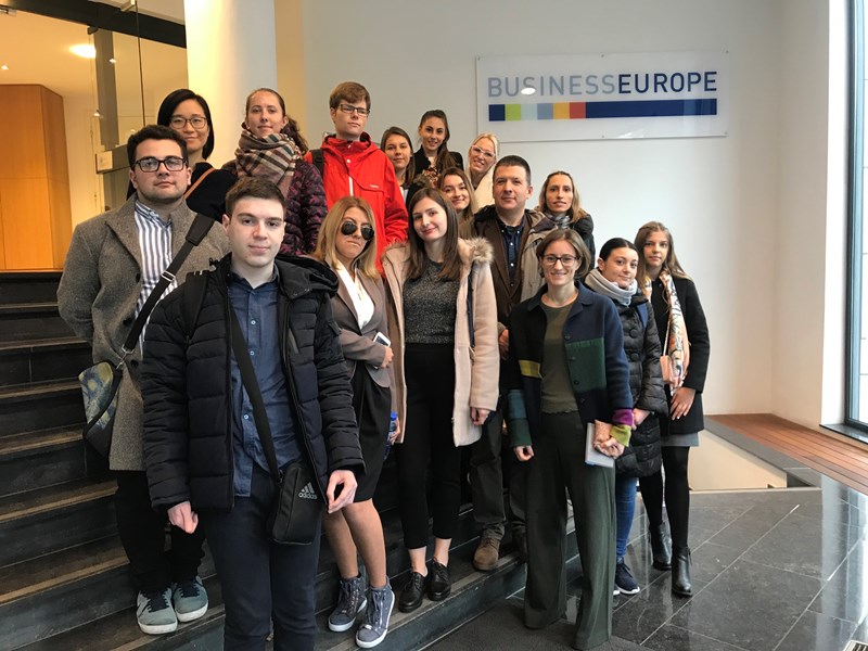 AUBG Students in Brussels