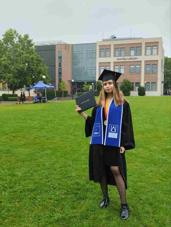 AUBG Alumna Profile - Aelita Khusnutdinova (‘24) - First Presidential Fellow for Sustainability - Commencement Day - Graduation