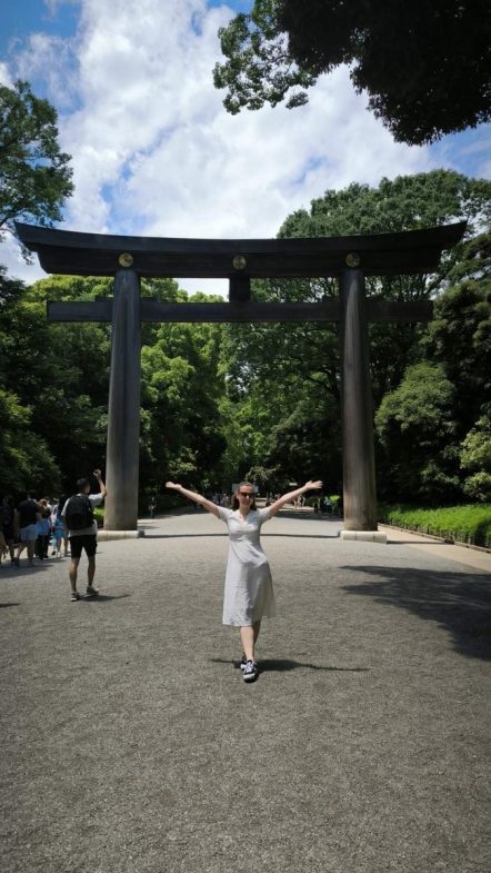 AUBG student Greti Georgieva on an exchange program at APU in Beppu, Japan