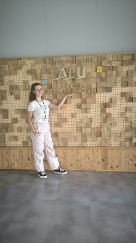 AUBG student Greti Georgieva on an exchange program at APU in Beppu, Japan