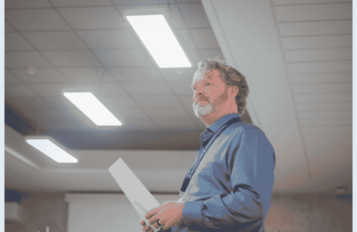 Prof. Matthew Whoolery Facilitationg a Workshop at the AI Aware Universities Project at AUBG