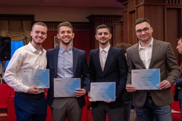 Team Dividend Detectives—Aleksandar Zemlyakov, Erlis Kazmaj, Klaudio Lushka, and Elio Pujo; CFA
