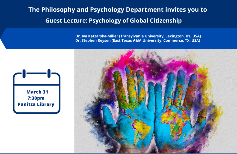 Guest Lecture: “Psychology of Global Citizenship”