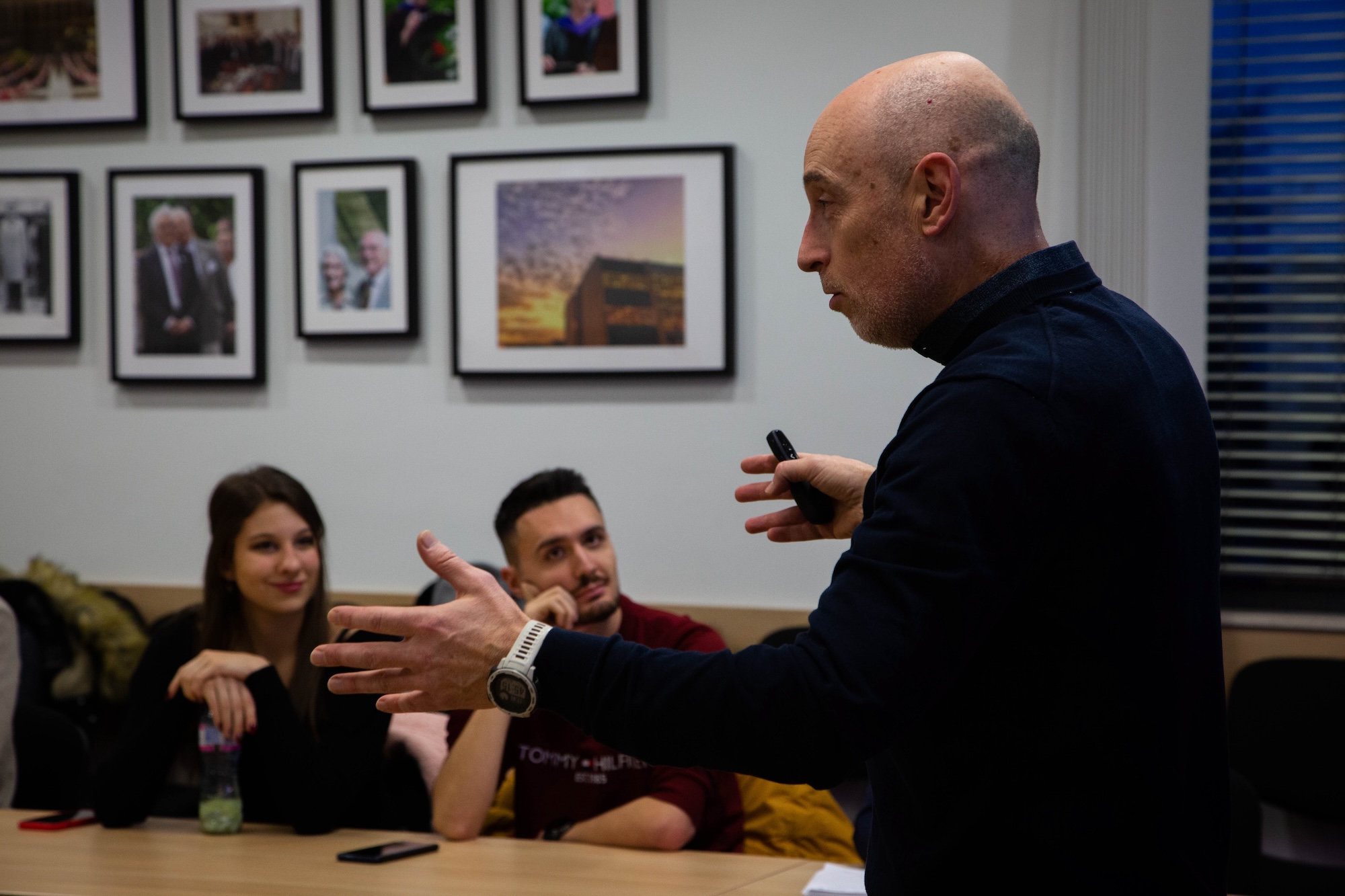 AUBG Alumnus Vladimir Borachev ('95) speaks to students