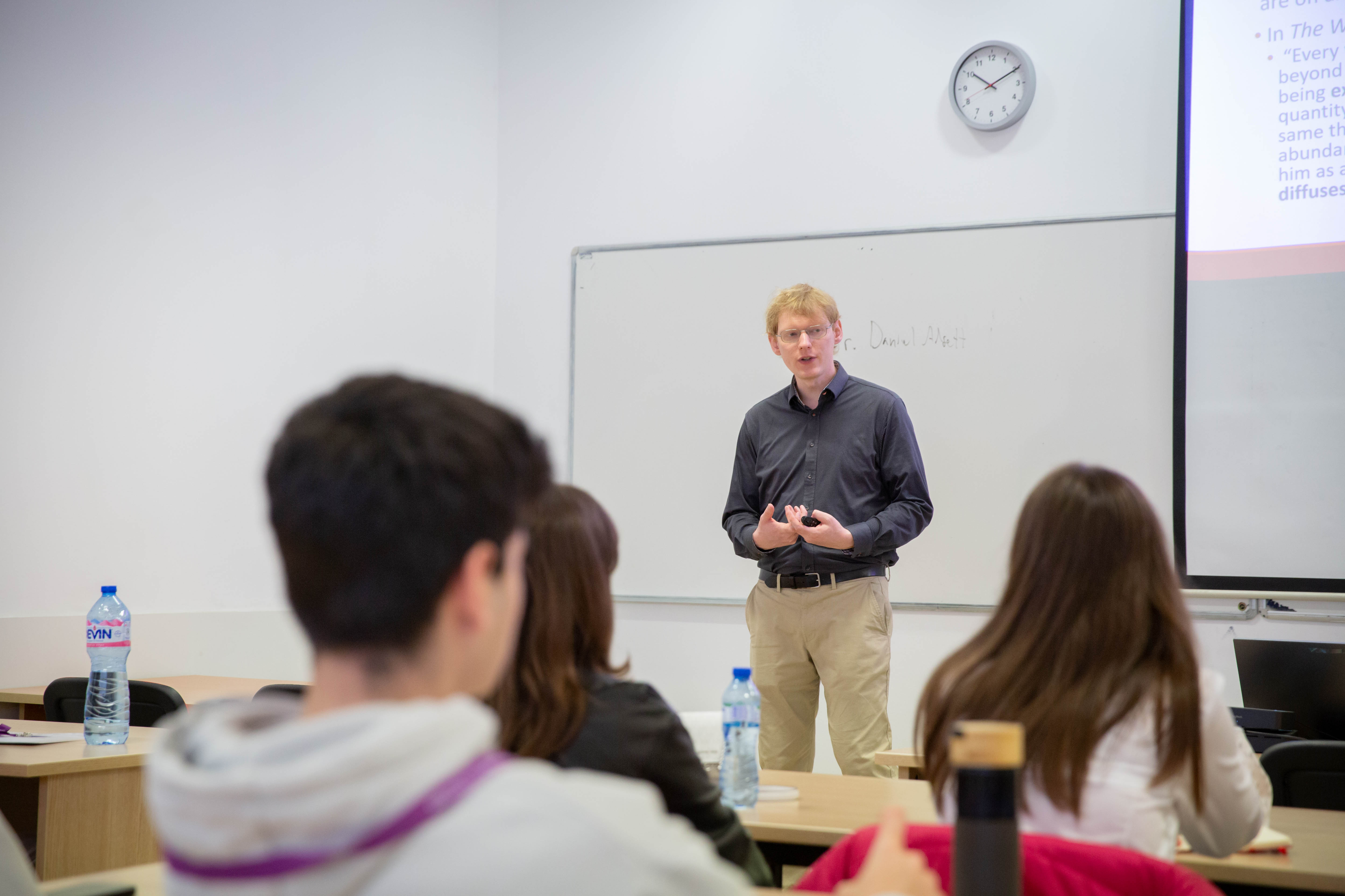 Professor Daniel Adsett at the AUBG Griffins Journey 2025