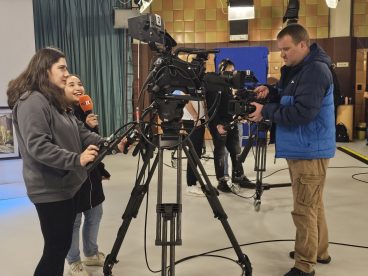 AUBG students visit Bulgarian National Television