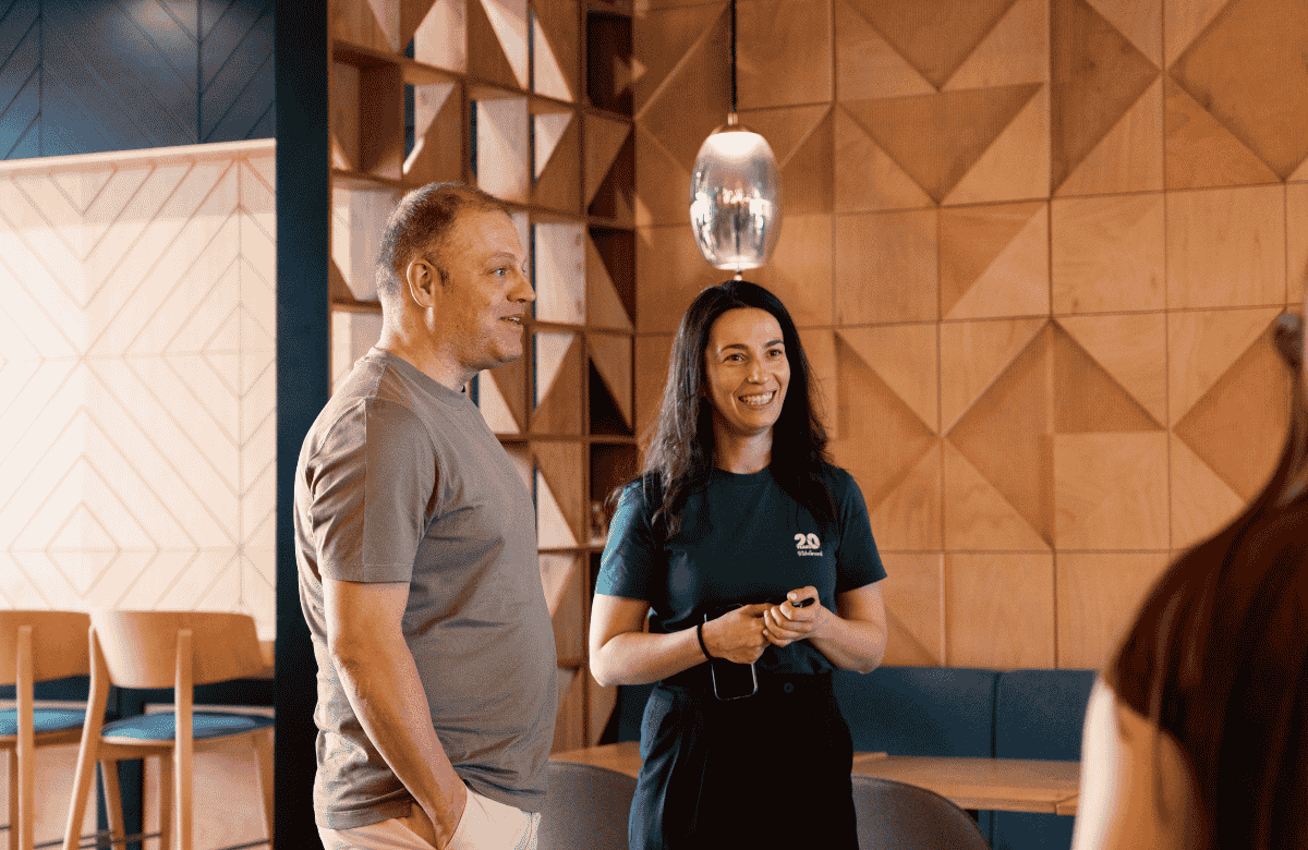 Ivo Tsenov and Valentina Kozhouharova from SiteGround