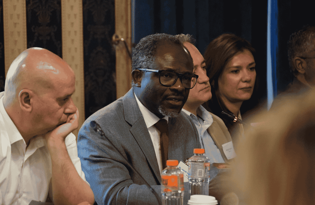 CIDC Executive Director Dr. Jacob Udo-Udo Jacob at the CIDC-Sensika Roundtable in Sofia