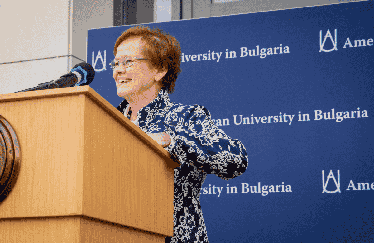 President Margee Ensign at the AUBG Staff Recognition 2025 Event