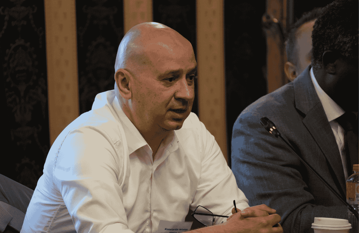 Sensika CEO Konstantin Christoff at the CIDC-Sensika Roundtable in Sofia