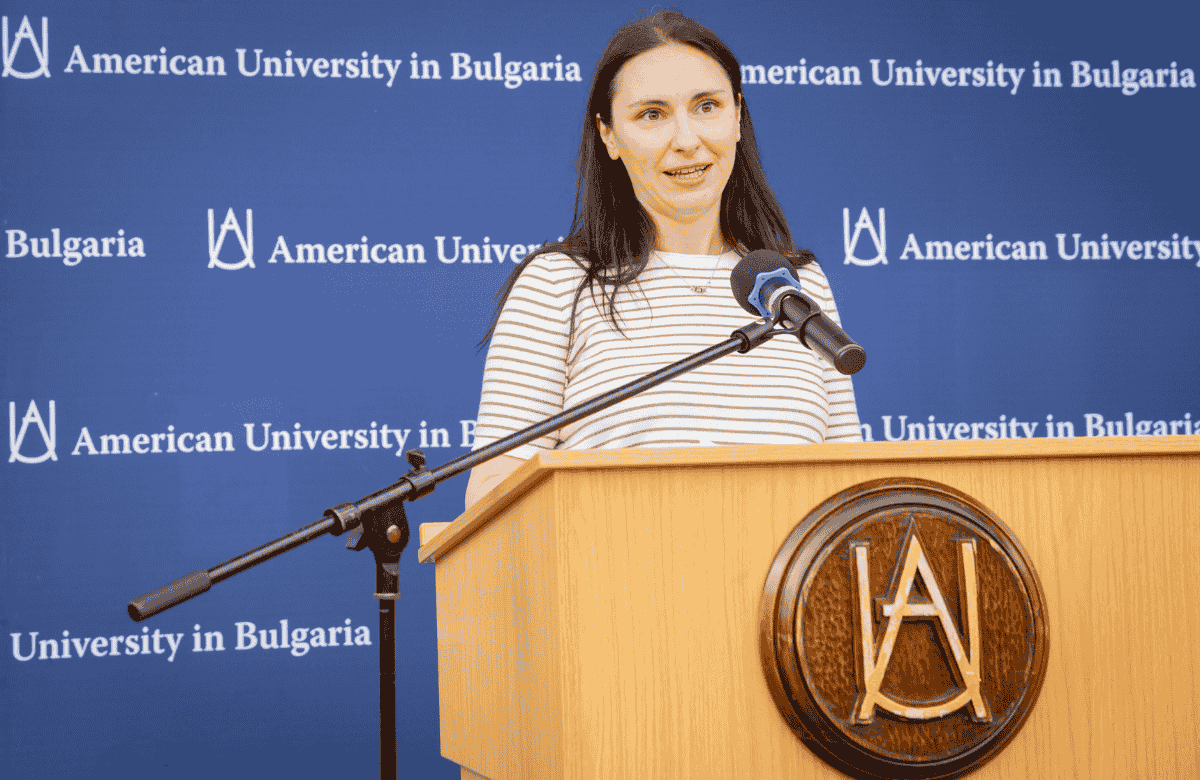 Teodora Georigeva at the AUBG Staff Recognition Event 2025