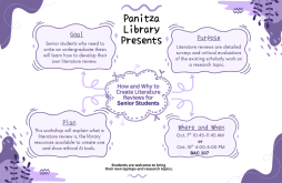 Panitza Library Presents: How and Why to Create Literature Reviews for Senior Students featured image