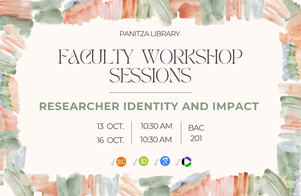 Faculty Workshop Sessions: Researcher Identity and Impact