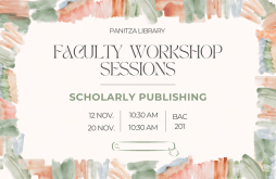 Faculty Workshop Sessions: Scholarly Publishing featured image