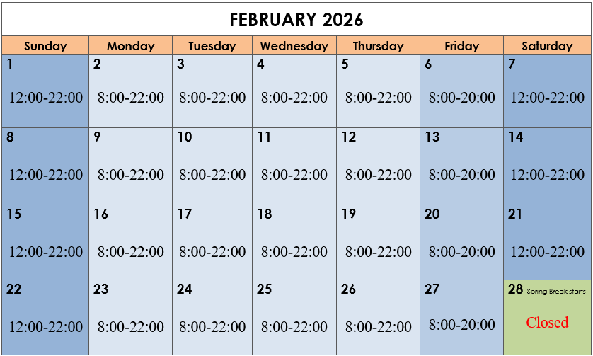 Calendar February