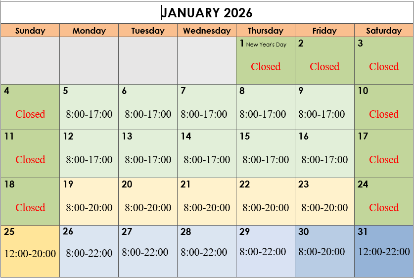 Calendar January