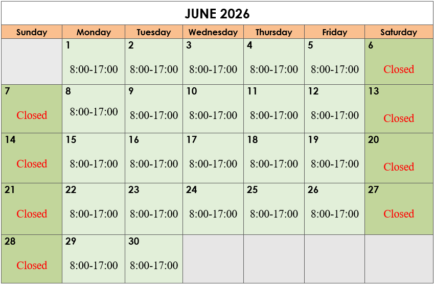 Calendar June