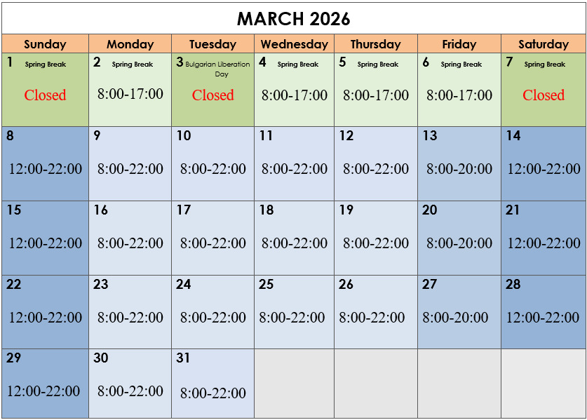 Calendar March