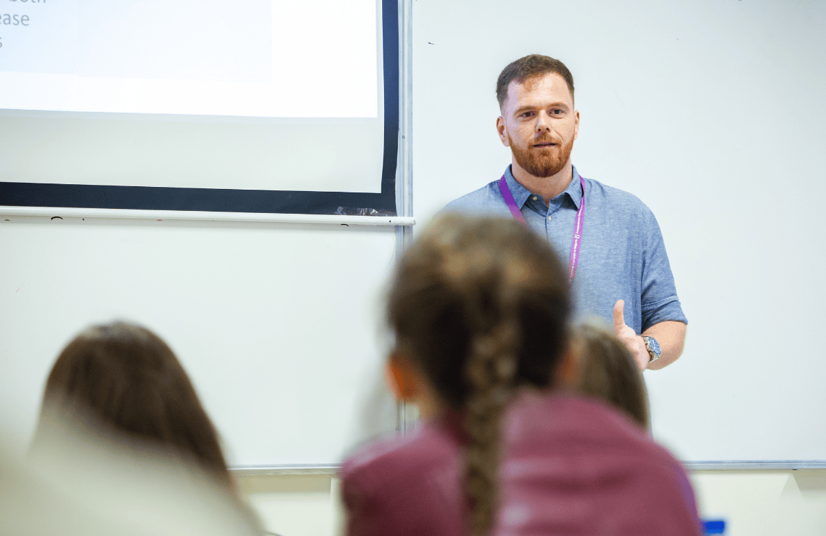 Professor Nikos Fatouros Teaching Economics at AUBG